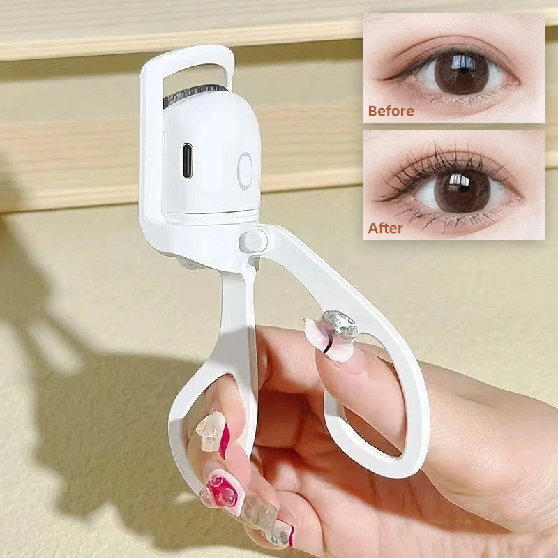 Portable Electric Heated Eyelash Curler - Long-Lasting Curls